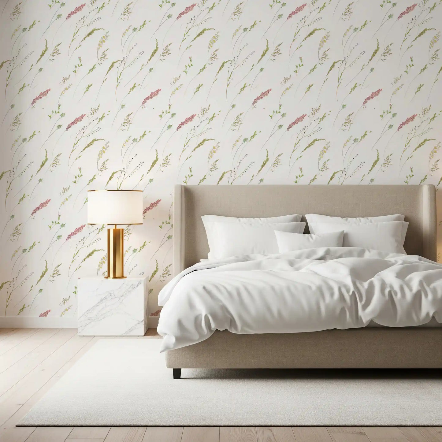 Rustic Meadow Sprigs Wallpaper⁠
