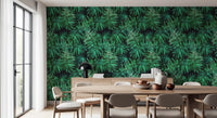 Verdant Tropical Palm Canopy Wallpaper⁠