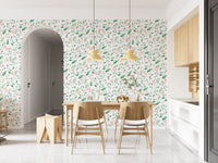 Watercolor Berry Vine Botanical Wallpaper⁠