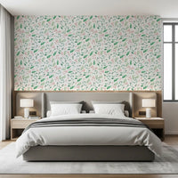 Watercolor Berry Vine Botanical Wallpaper⁠