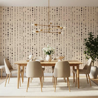 Minimalist dot wallpaper in a calm neutral bedroom GD12303