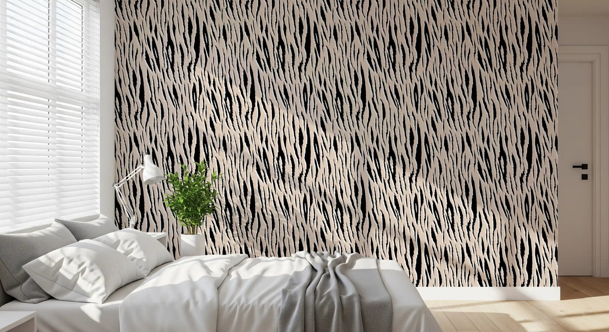 Abstract Zebra Stripe Texture Wallpaper⁠