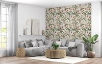 Vintage Botanical Orchid Trail Wallpaper⁠