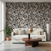 Rustic Floral Silhouette Art Wallpaper⁠