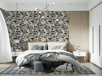 Rustic Floral Silhouette Art Wallpaper⁠