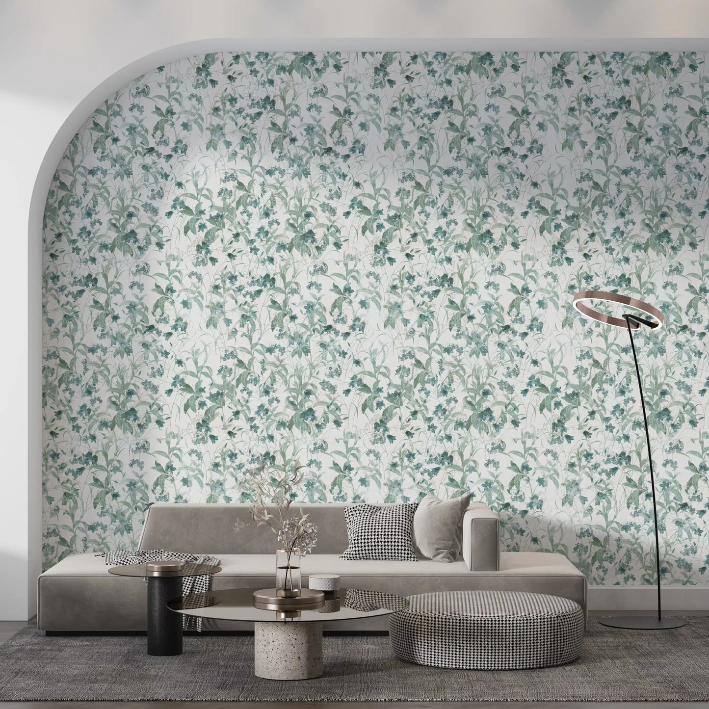 Vintage Countryside Floral Study Wallpaper⁠
