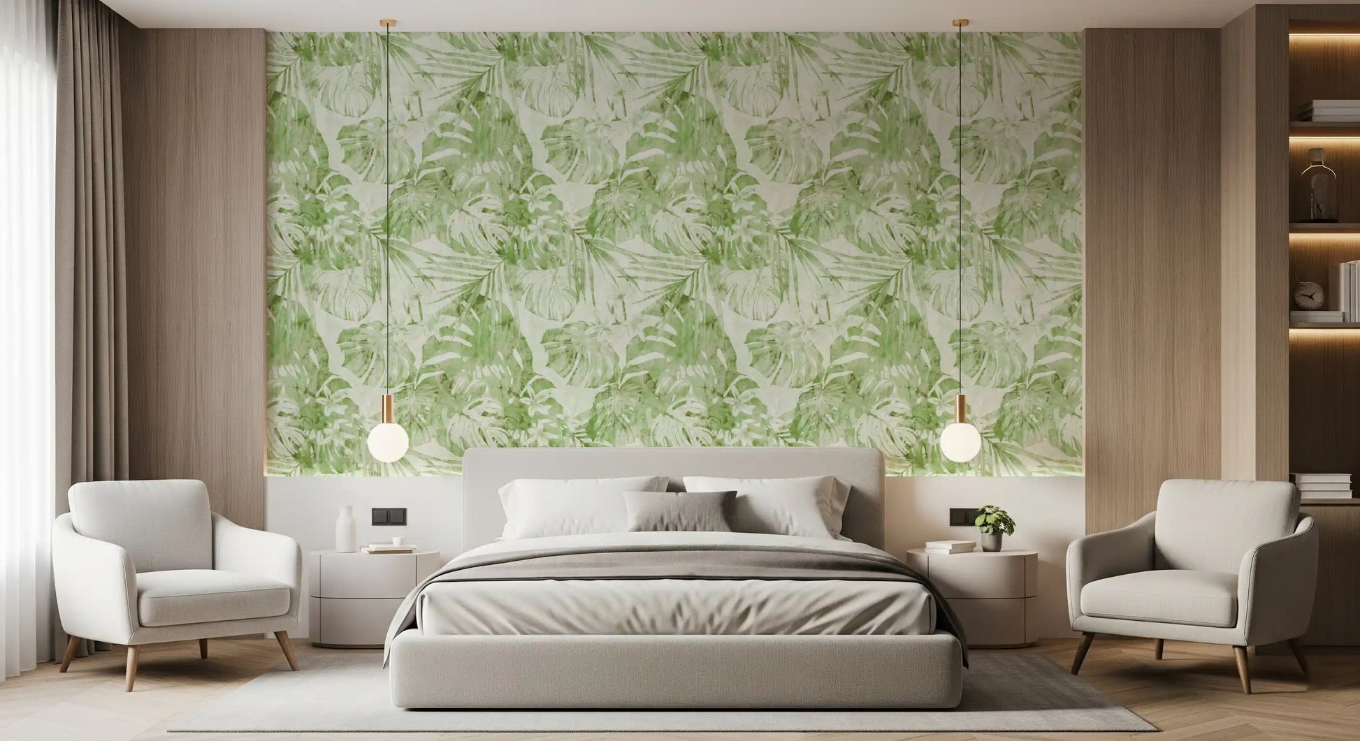 Verdant Botanical Tropics Wallpaper⁠