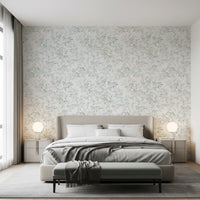 Ethereal Green Leaf Etchings Wallpaper⁠