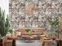 Ethereal Botanical Distressed Garden Wallpaper⁠
