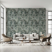 Industrial Sage Concrete Texture Wallpaper⁠