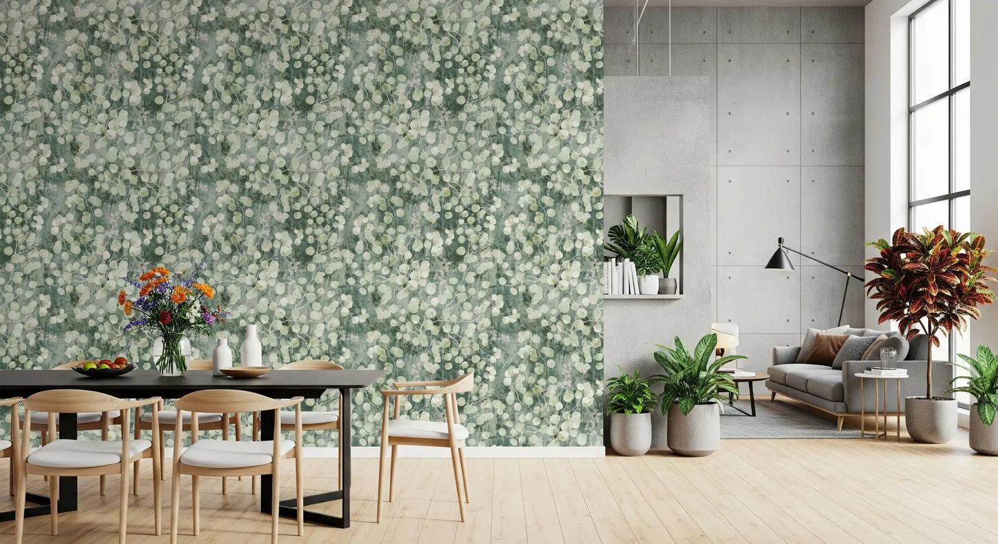 Eucalyptus Mist Brushstroke Wallpaper⁠