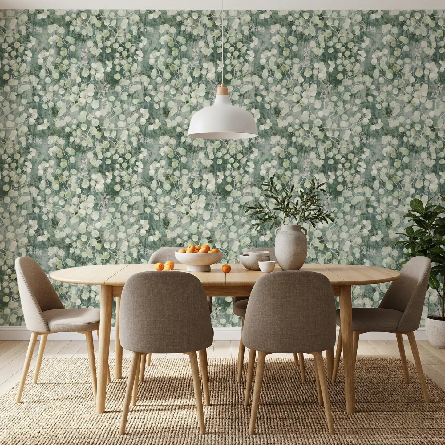Eucalyptus Mist Brushstroke Wallpaper⁠