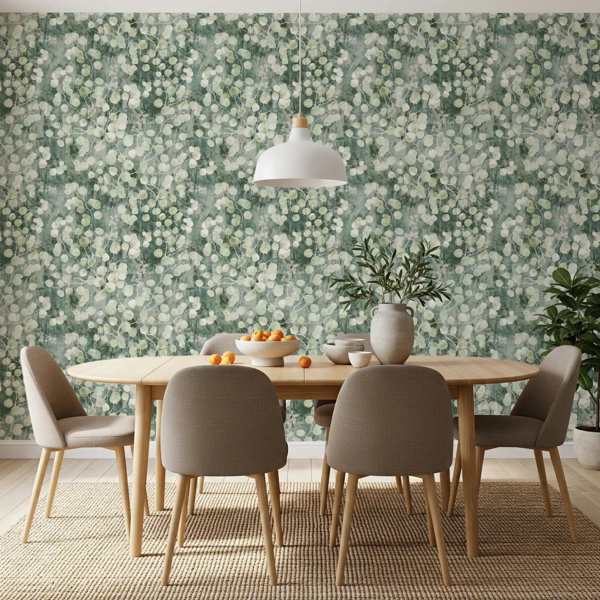 Eucalyptus Mist Brushstroke Wallpaper⁠
