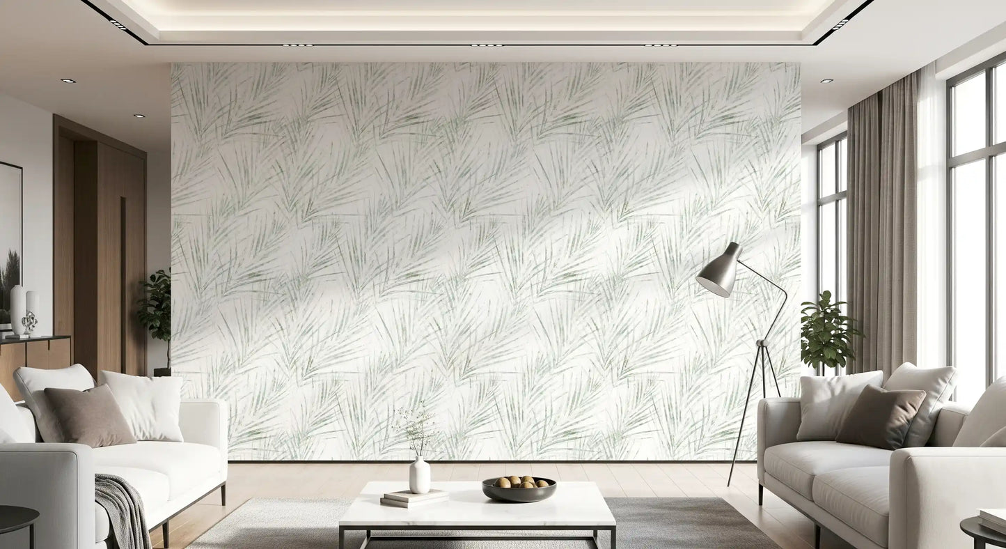 Sage Palm Botanical Sketch Wallpaper⁠