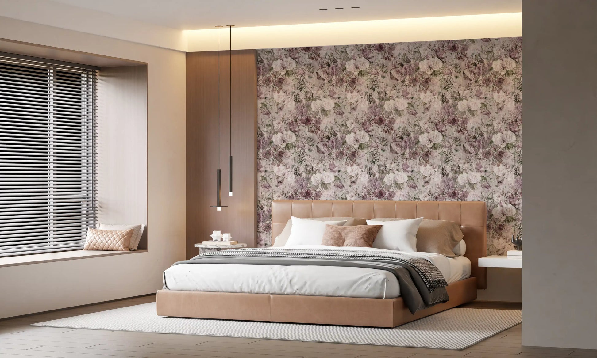Vintage Botanical Floral Art Wallpaper⁠