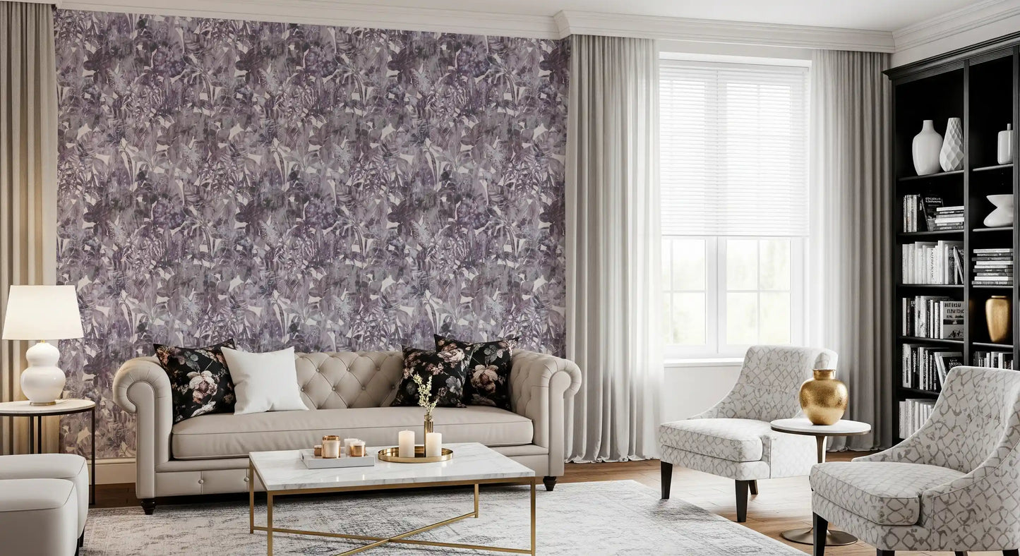 Monochromatic Foliage Serenity Wallpaper⁠