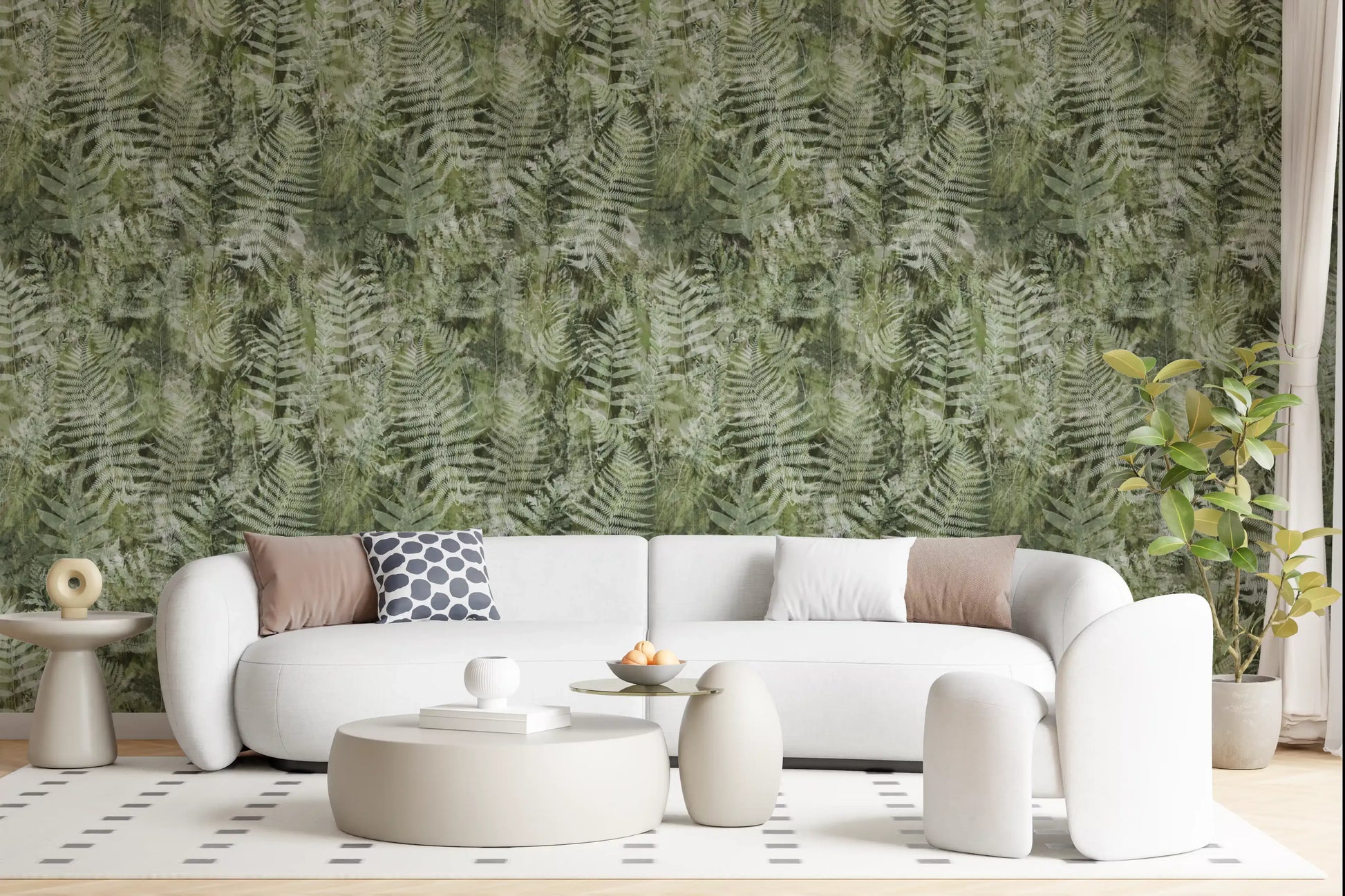 Forest Fern Botanical Print Wallpaper⁠