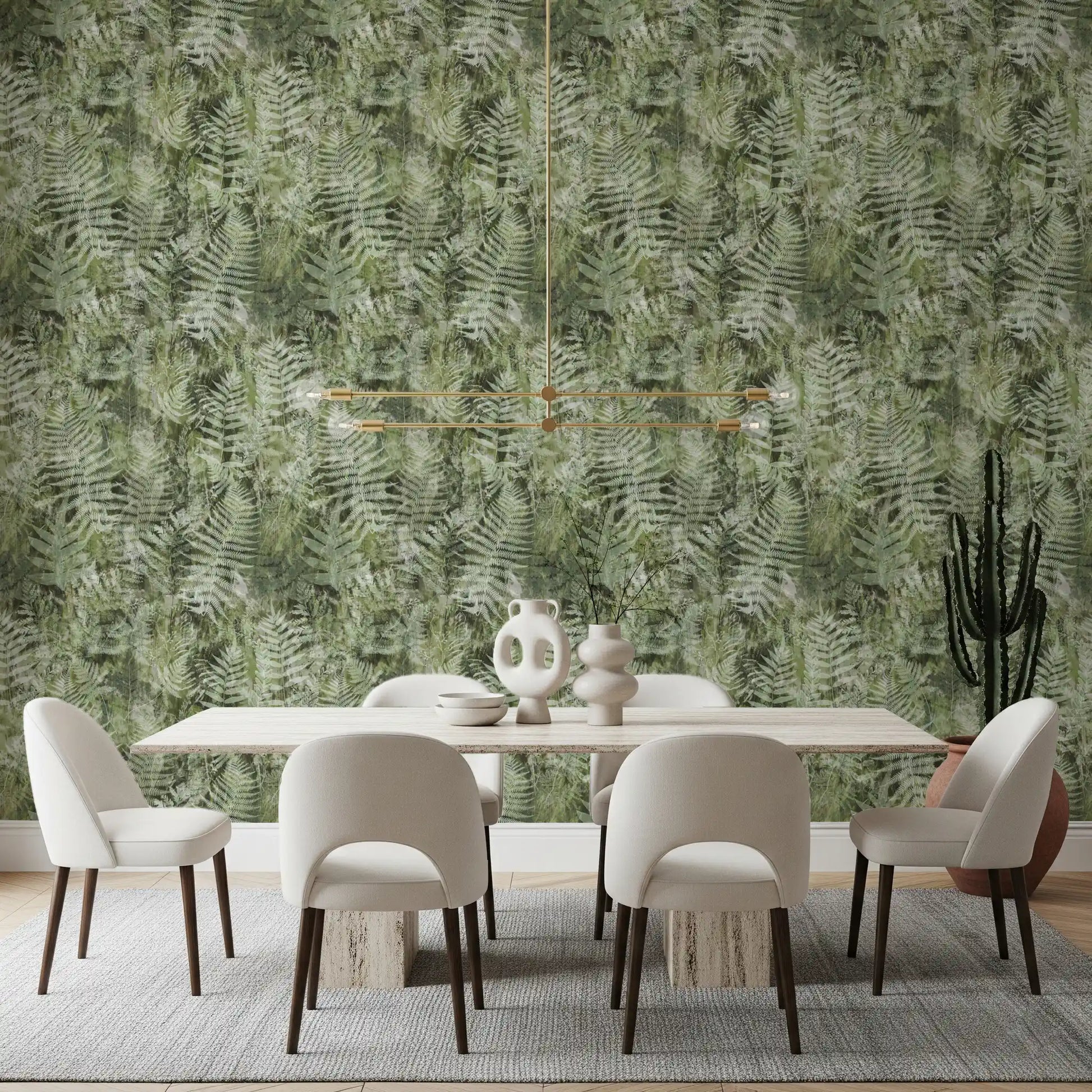 Forest Fern Botanical Print Wallpaper⁠