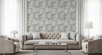 Muted Tropical Foliage Wallpaper⁠