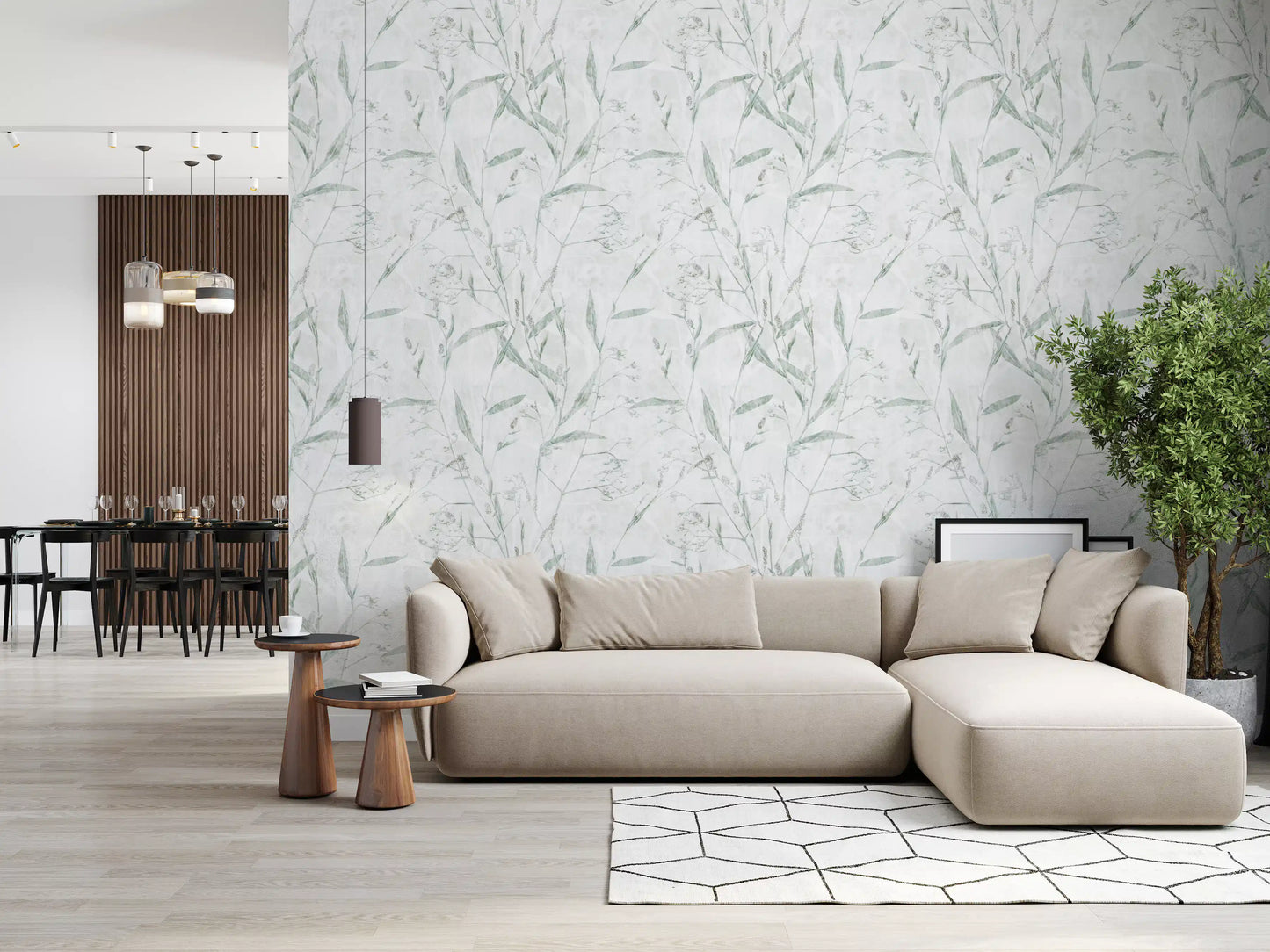 Ethereal Meadow Botanical Wallpaper⁠