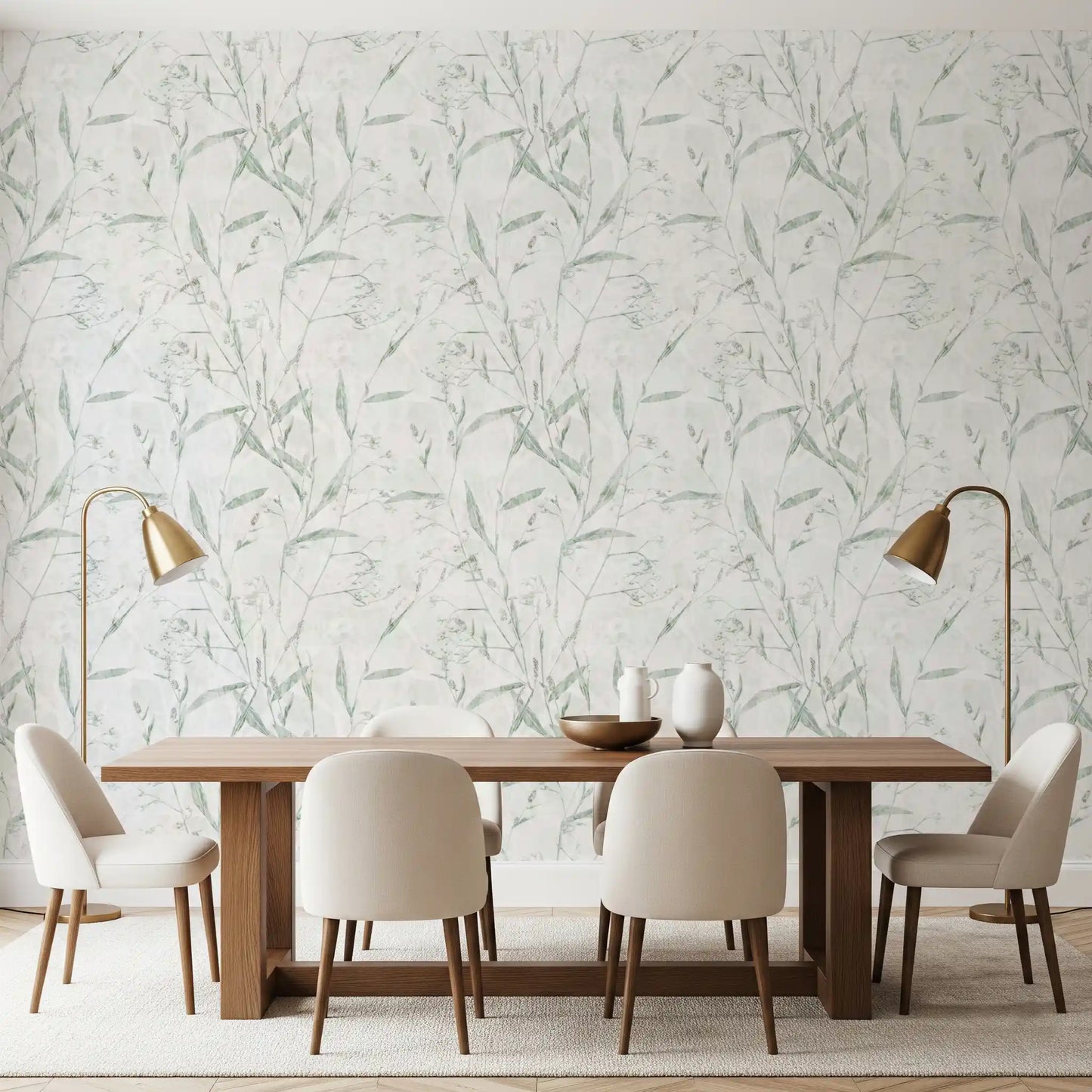 Ethereal Meadow Botanical Wallpaper⁠