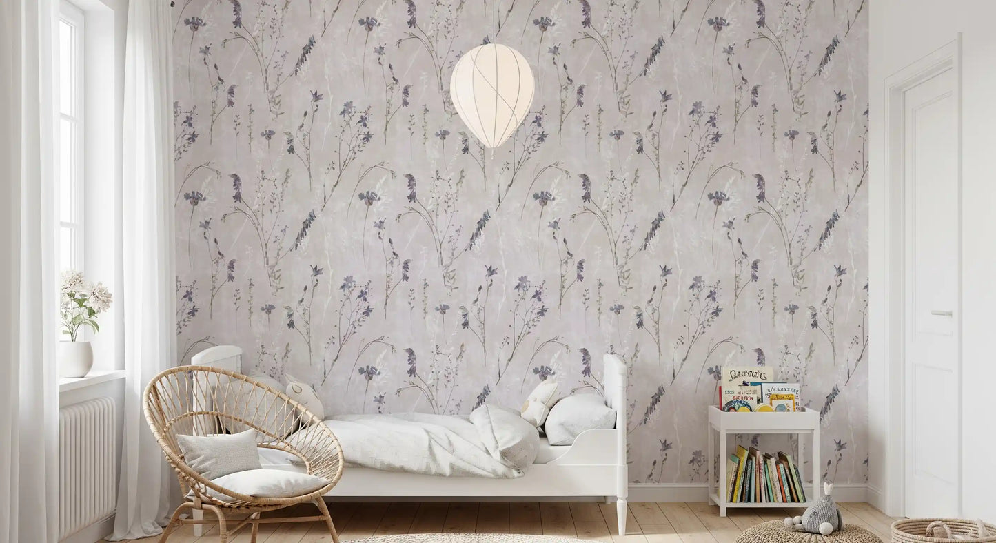 Ethereal Pressed Wildflowers Wallpaper⁠