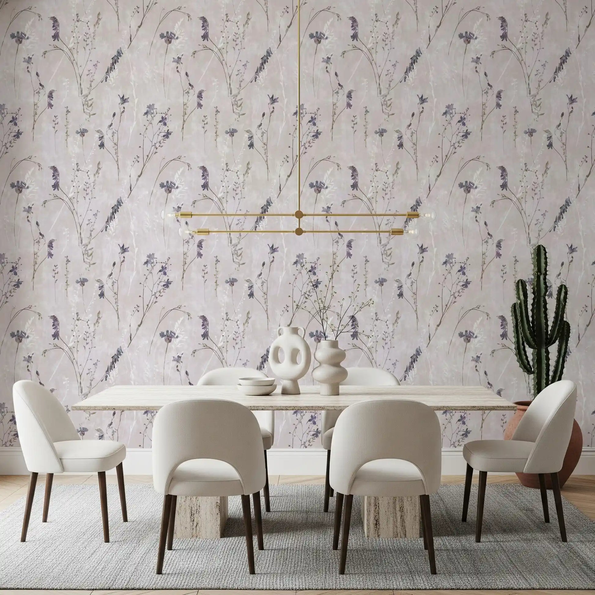 Ethereal Pressed Wildflowers Wallpaper⁠