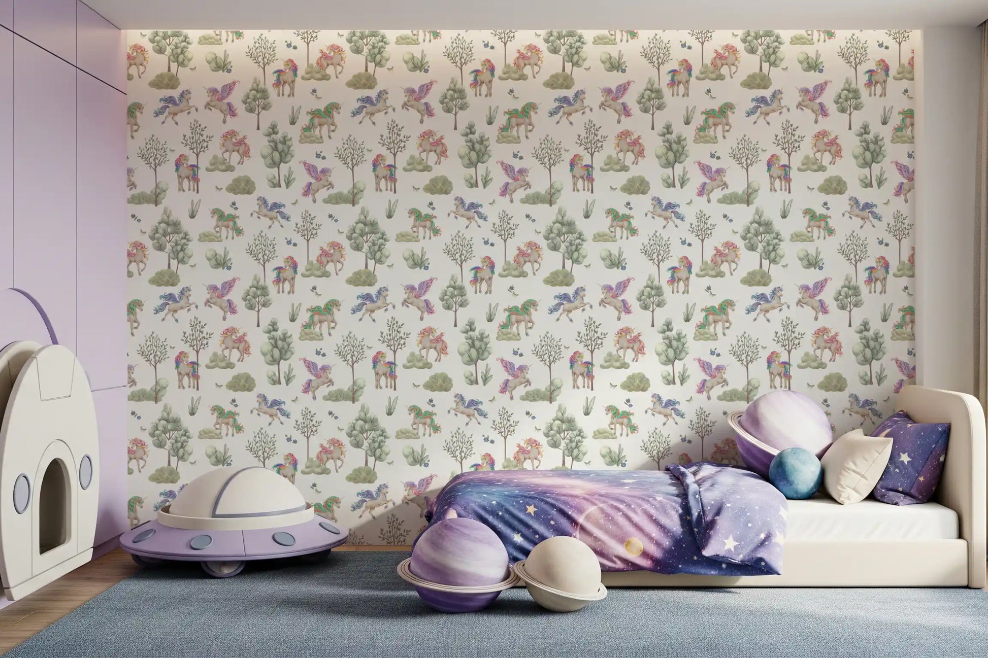 Magical Unicorn Forest Adventure Wallpaper⁠