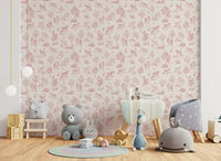 Enchanted Blush Unicorn Meadow Wallpaper⁠