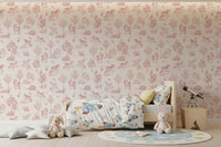 Enchanted Blush Unicorn Meadow Wallpaper⁠