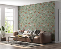 Forest Friends and Floral Meadow Wallpaper⁠