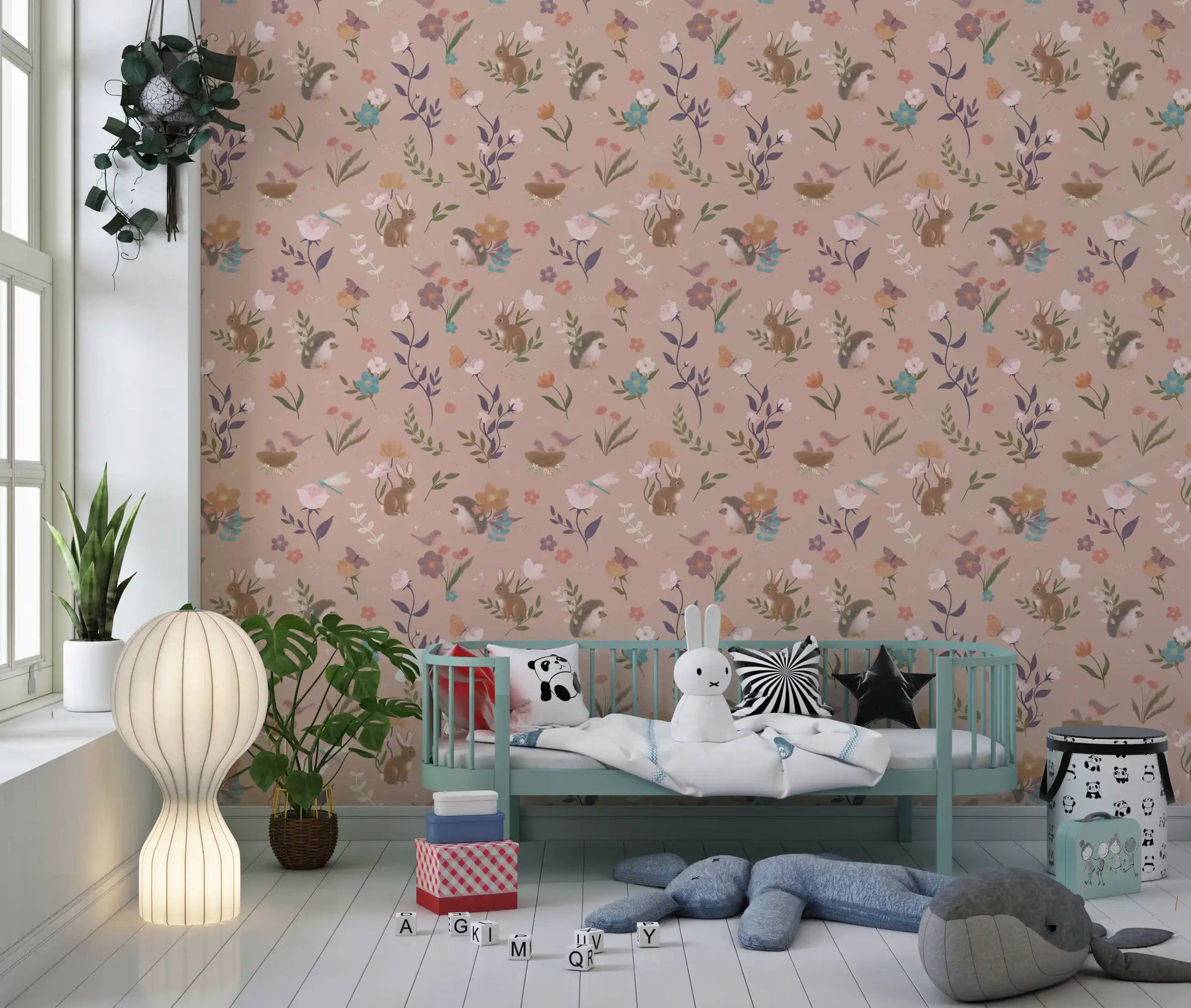 Whimsical Forest Friends Meadow Wallpaper⁠