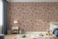 Whimsical Forest Friends Meadow Wallpaper⁠