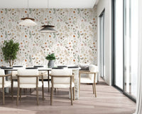 Rustic Meadow Botanical Sketch Wallpaper⁠