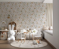 Enchanted Woodland Bunny Trail Wallpaper⁠