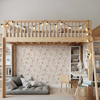 Rustic Woodland Rabbit Meadow Wallpaper⁠