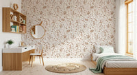 Rustic Woodland Rabbit Meadow Wallpaper⁠