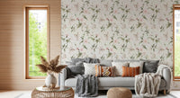 Enchanted Floral Meadow with Fairies Wallpaper⁠
