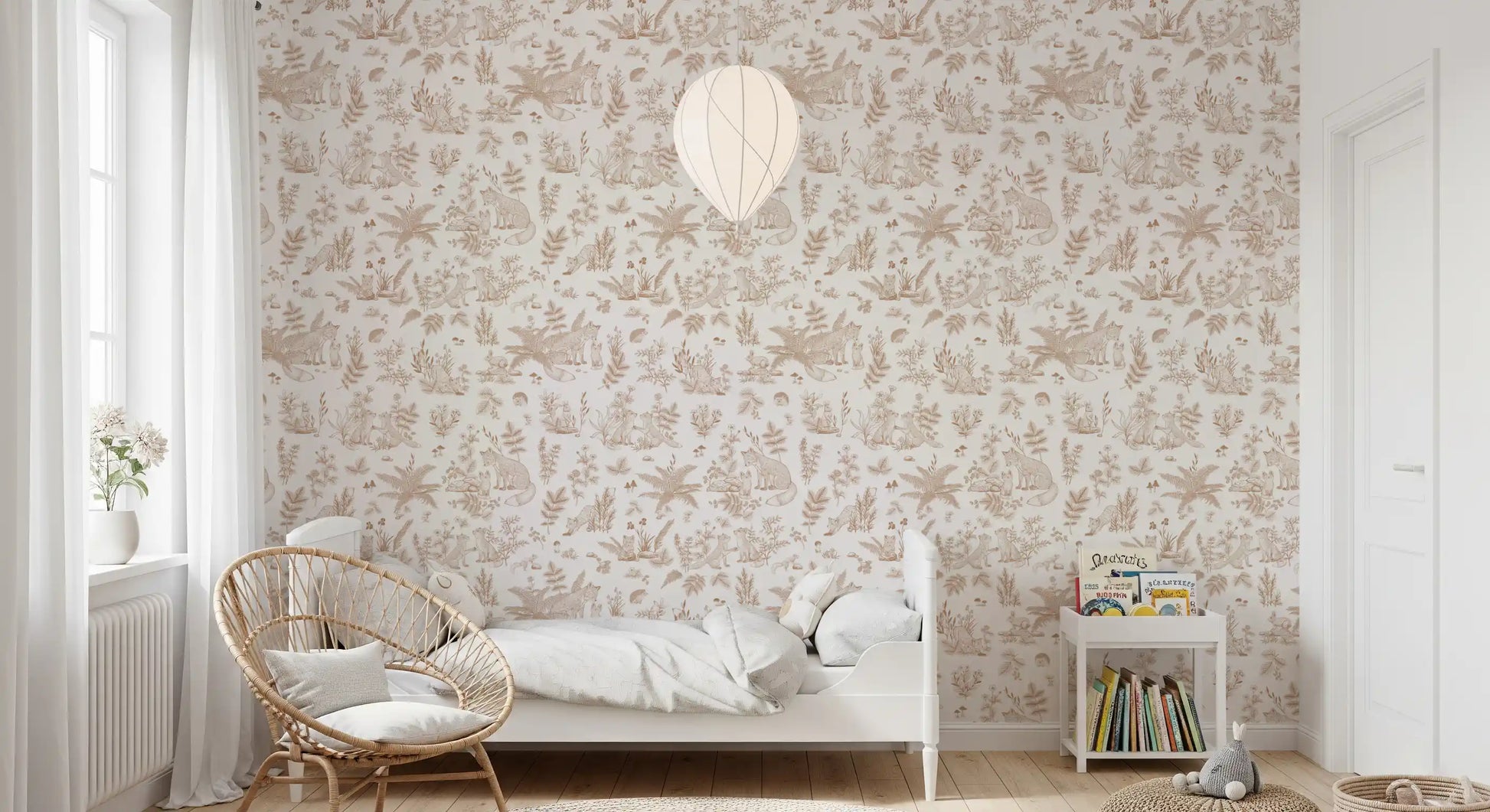 Enchanted Forest Line Art Wallpaper⁠
