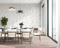 Dainty Pastel Floral Trails Wallpaper⁠
