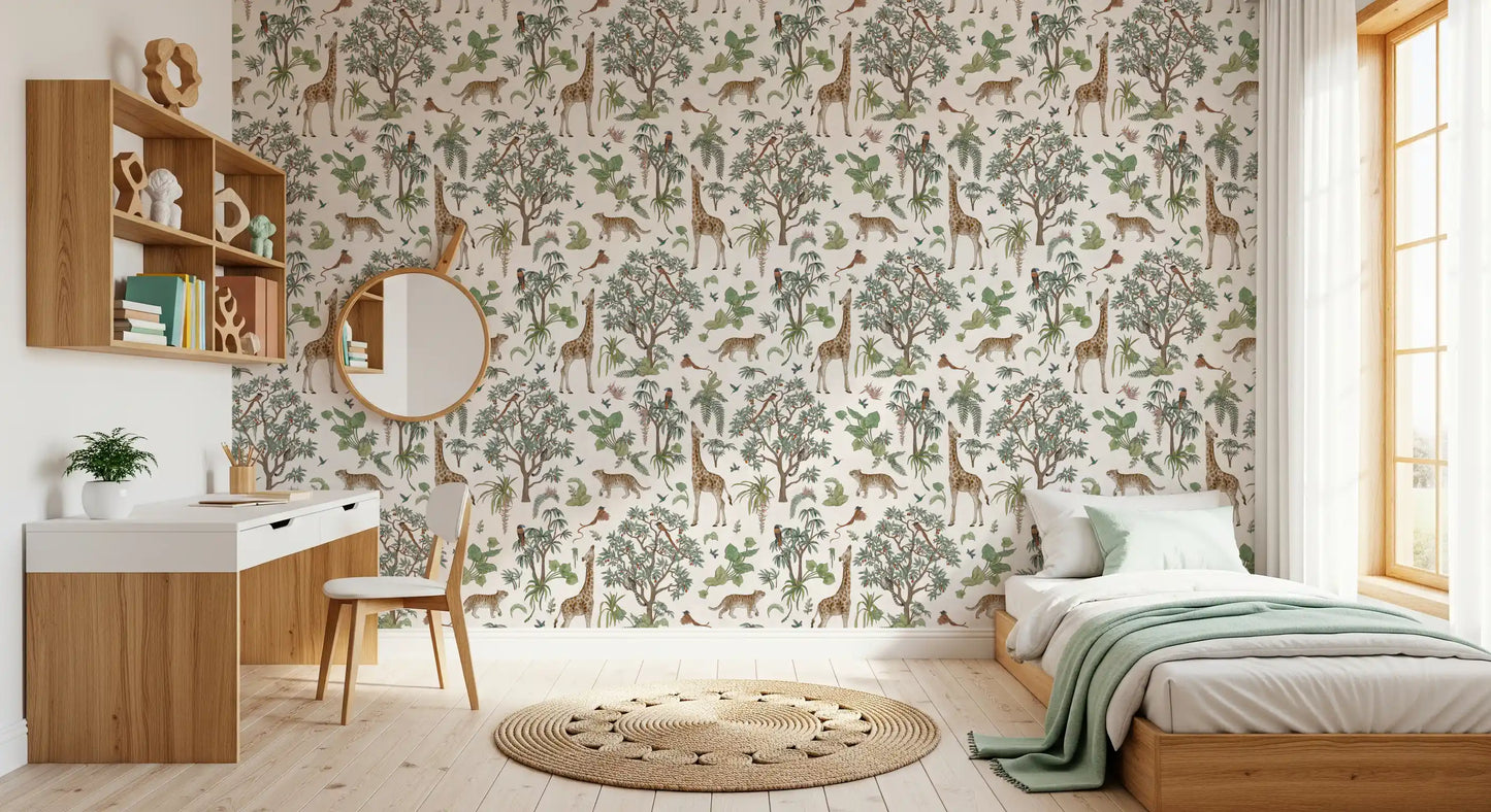 Exotic Wildlife Forest Trail Wallpaper⁠
