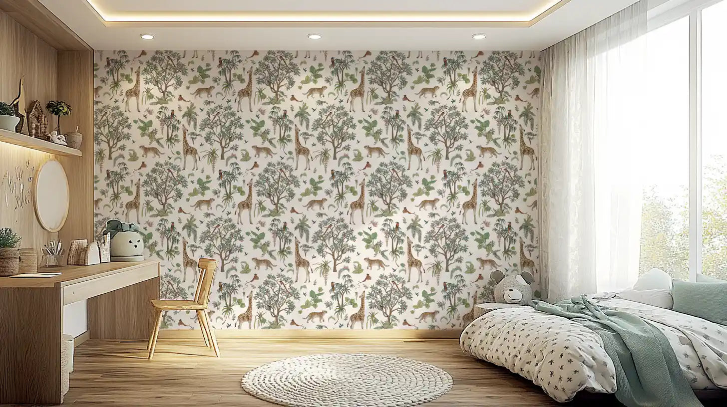 Exotic Wildlife Forest Trail Wallpaper⁠