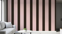 Mocha and Blush Striped Pattern Wallpaper⁠