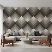 Tonal Chevron Geometry Wallpaper⁠