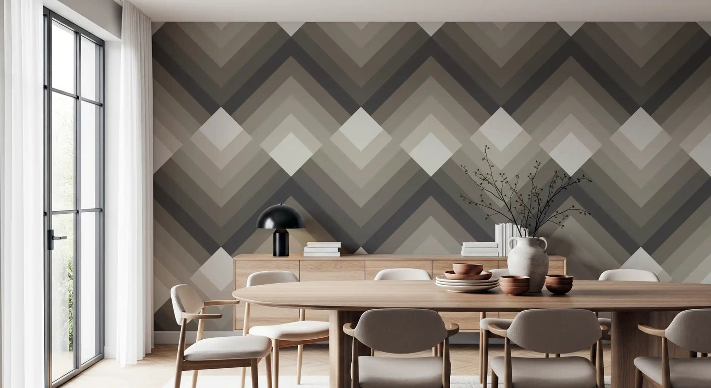 Tonal Chevron Geometry Wallpaper⁠