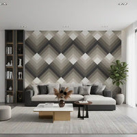 Tonal Chevron Geometry Wallpaper⁠