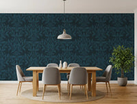 Enchanted Ink Leaf Motif Wallpaper⁠