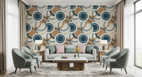 Modernist Circular Mosaic Wallpaper⁠
