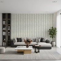 Textured Vertical Stripes in Neutral Sage Wallpaper⁠