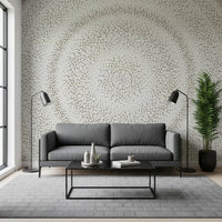 Minimalist Dot Ripple Pattern Wall Mural